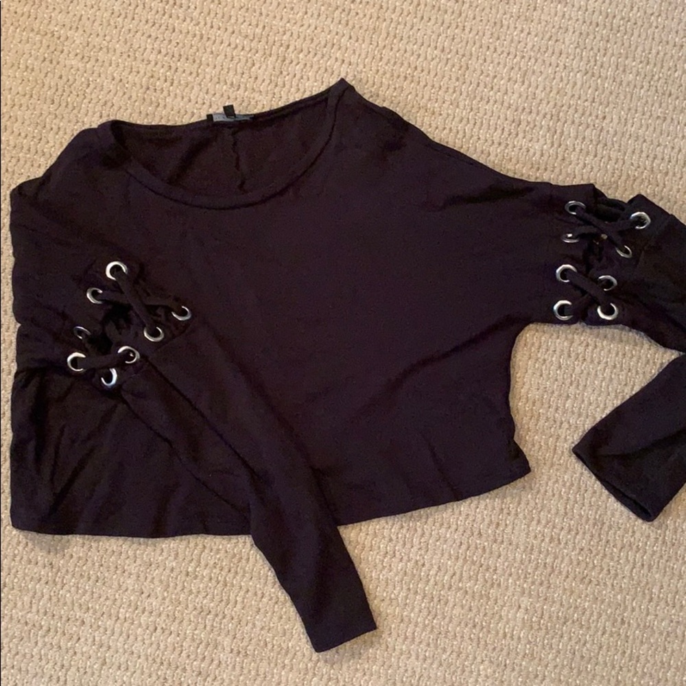 Trendy crop Sweatshirt